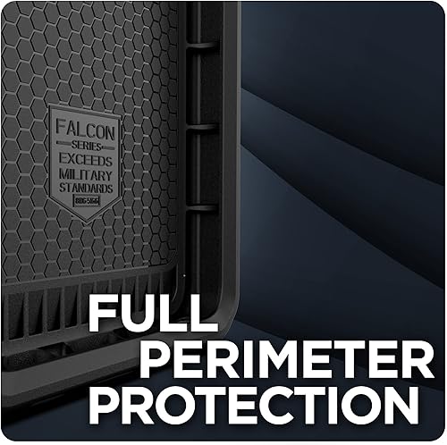 Miniatura 5 de ENCASED Falcon - Funda diseñada para Samsung Galaxy A32 5G, funda protectora de cuerpo completo resistente (negro)