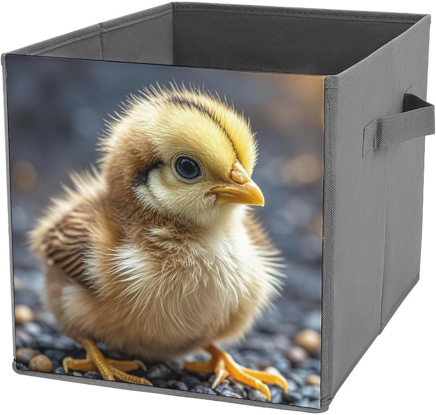Folding Storage Bins Oxford Fabric Clothes Storage Boxes with Handles | Chicken Chick Cube Organizer, Easy to Store, Multi Functional Cube Storage Organizer for Office Bedroom