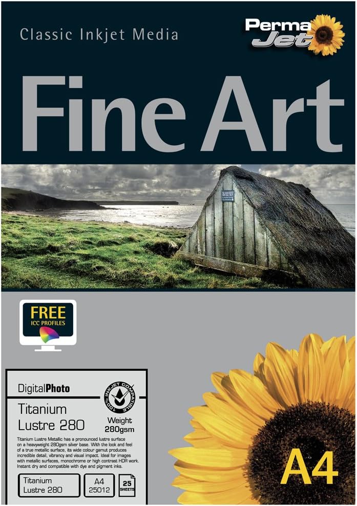 A4 Titanium Lustre Metallic Printer Paper