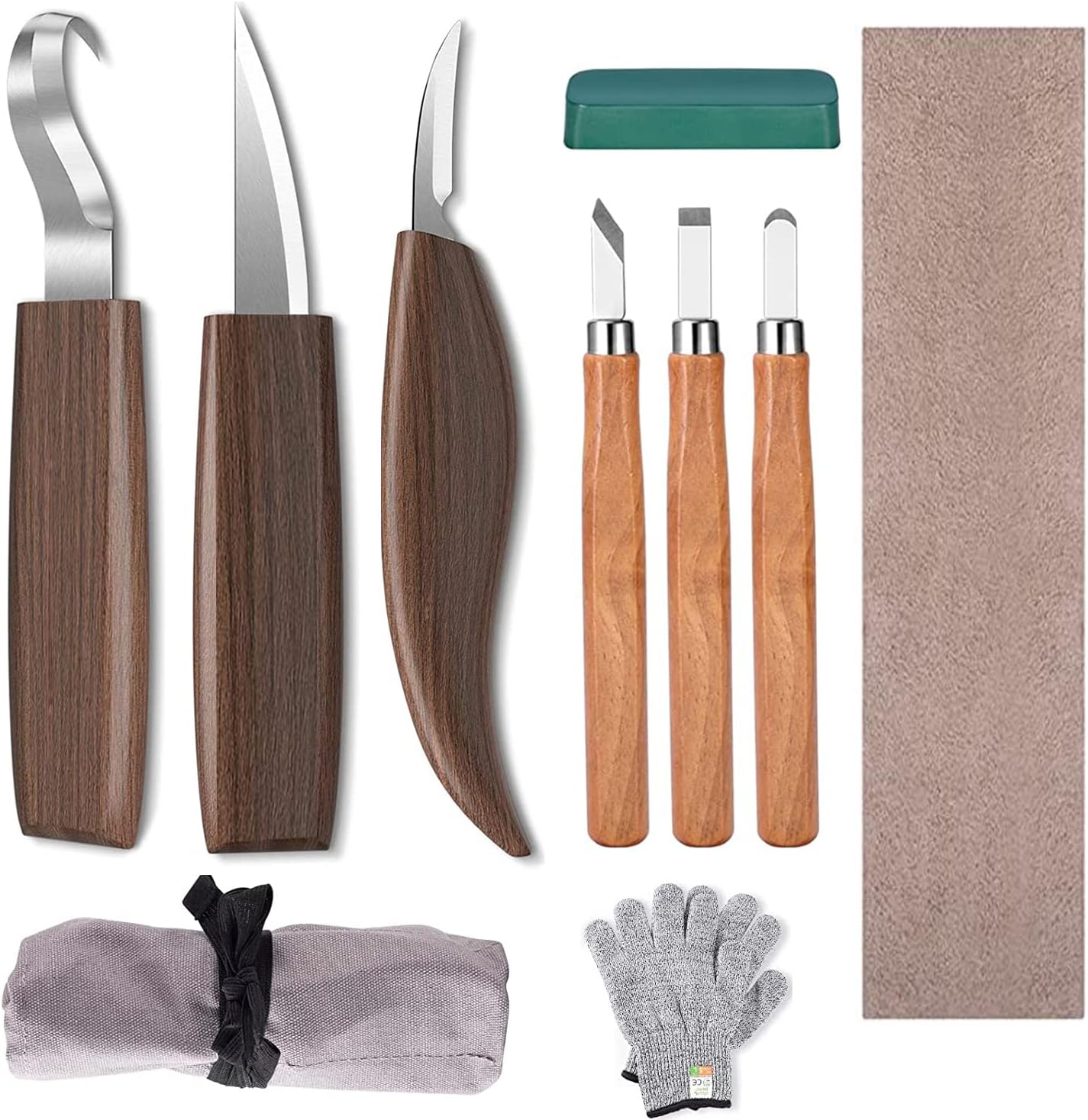 10pcs Wood Whittling Kit, Wood Carving Tools for Beginners