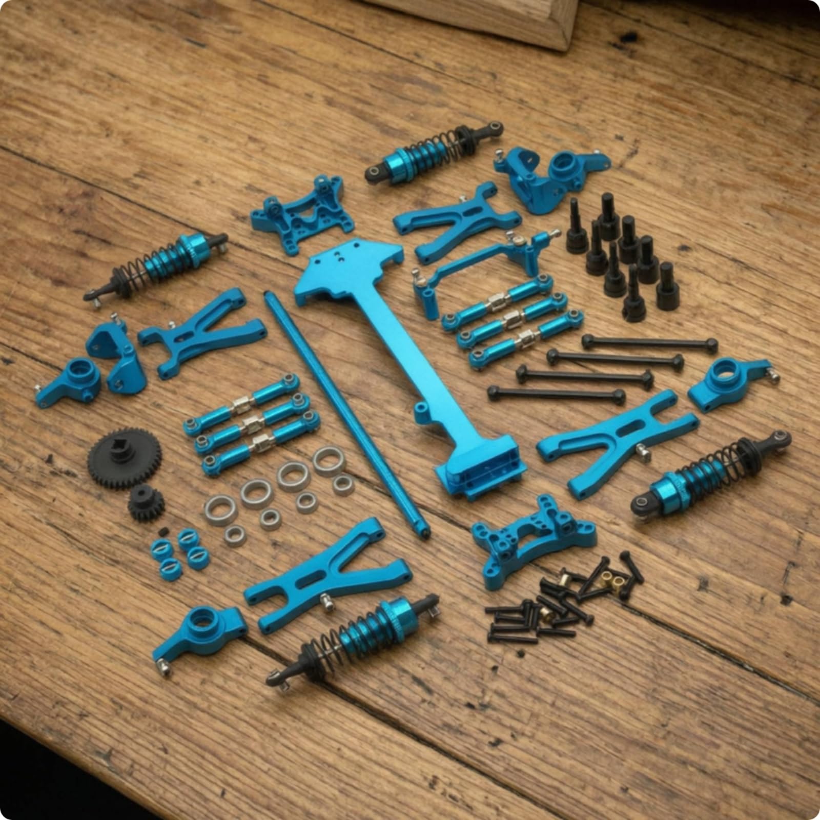 Rc-Metall-Upgrade-bauteile-kit hochfest Metall-Upgrade-kit querlenker für Modellbau, Array, Rot