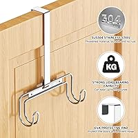 Vista 7 de Ironing Board Holder Wall Mount/Over The Door Ironing Board Hanger, Laundry Rooms Metal Iron Board Holder Wall Mount for Y or T Leg (Silver)