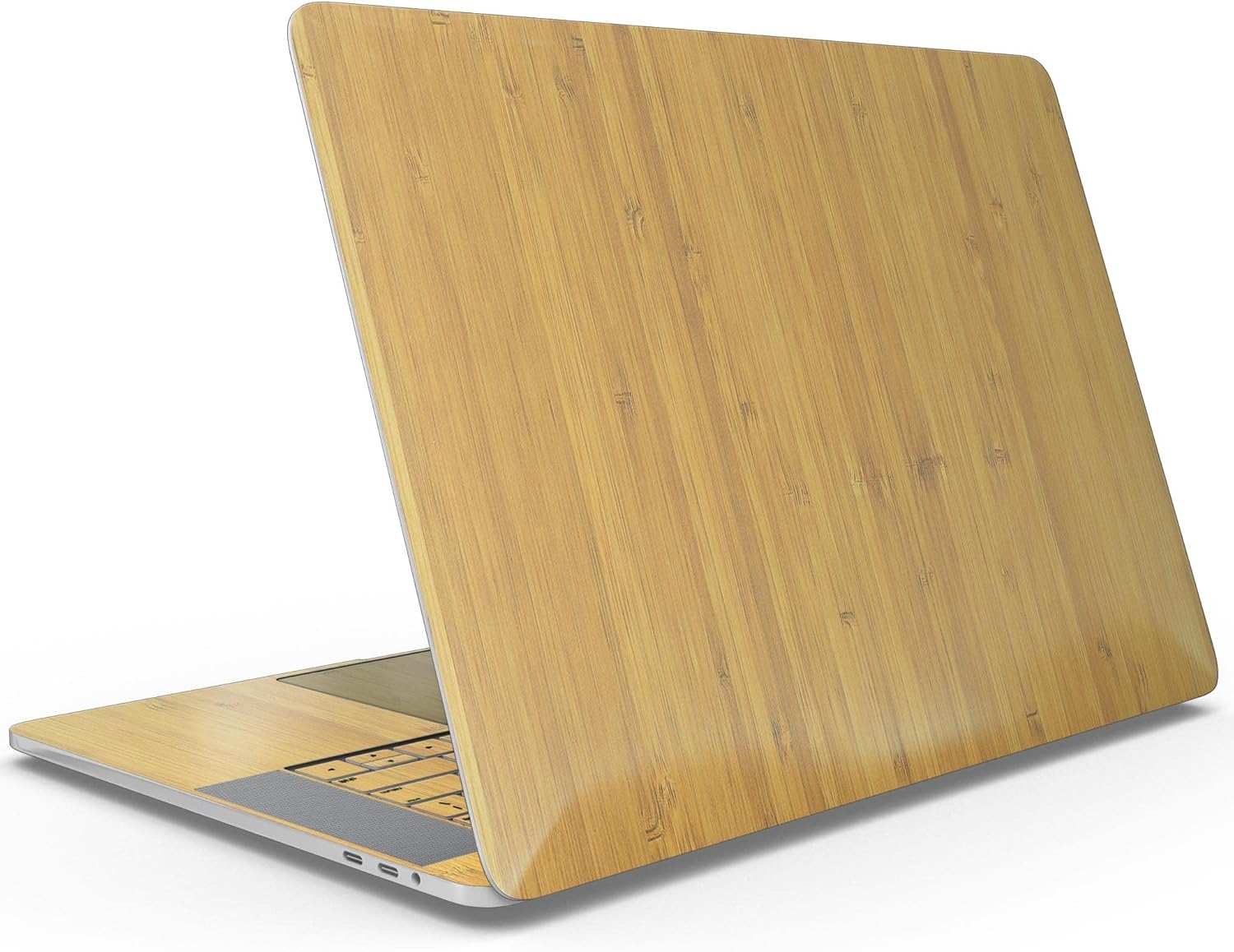 DesignSkinz - Real Light Bamboo Wood - Full-Body Wrap Protective Decal Skin Kit Compatible with MacBook 14" Pro M1 (A2442)