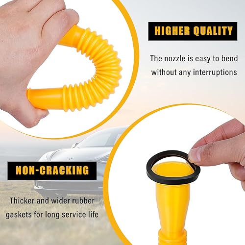 Miniatura 3 de Juego de repuesto para boquilla de gasolina, kit de boquilla flexible con tapas de collar de tornillo, tapas de ventilación, cubierta de boquilla,