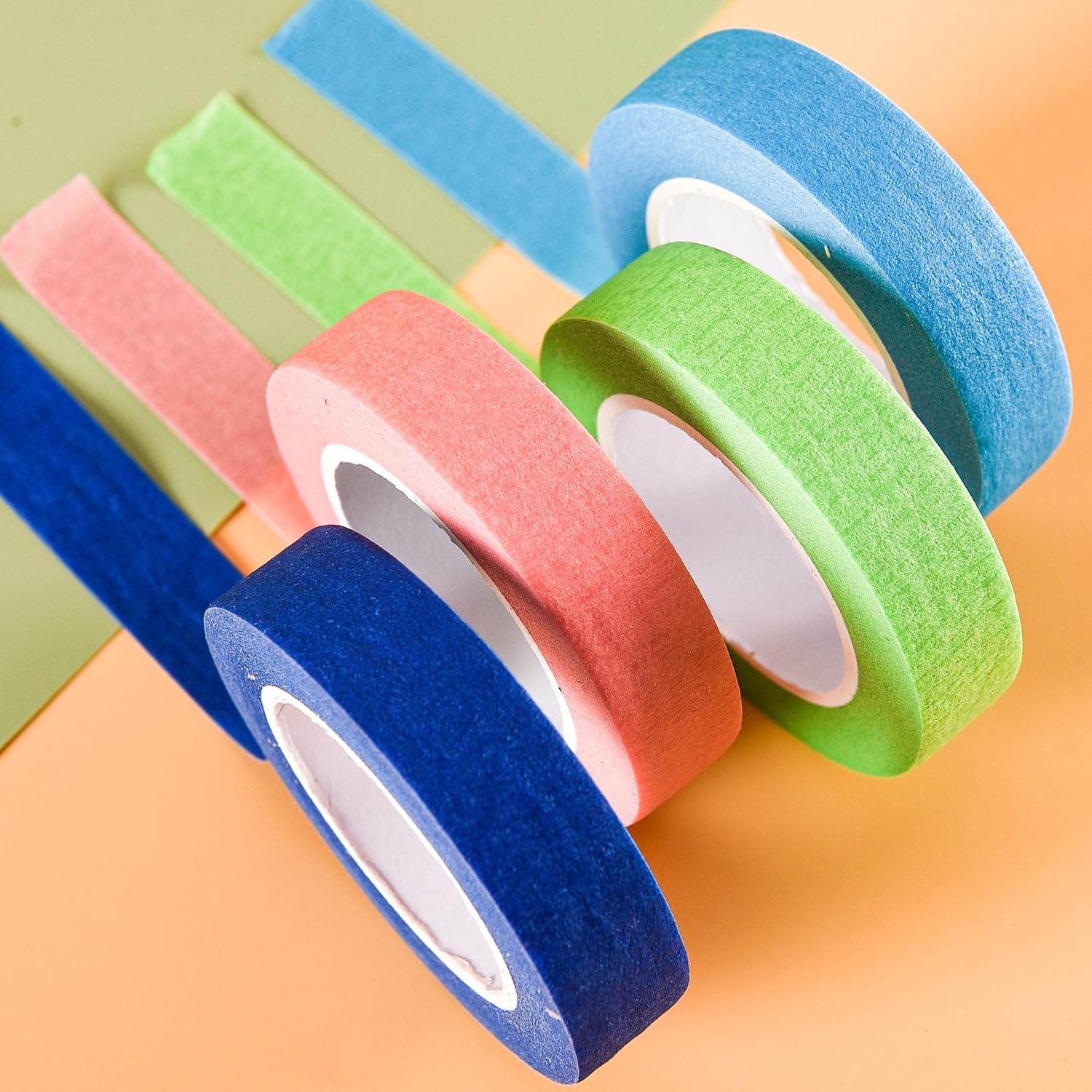 Luxiremi Masking Tape Coloured, 1.5cm x 13m Masking Tape Painters Tape, Craft Tape Sets for Painting Craft, DIY, Labeling or Coding (4) - Image 3