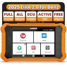 LAUNCH Creader Elite 3.0 OBD2 Diagnostic Tool for Benz/Maybach/Sprinter Same Function as LAUNCH X431 Diagnostic Device 50+ Reset Function Active Test ECU Coding