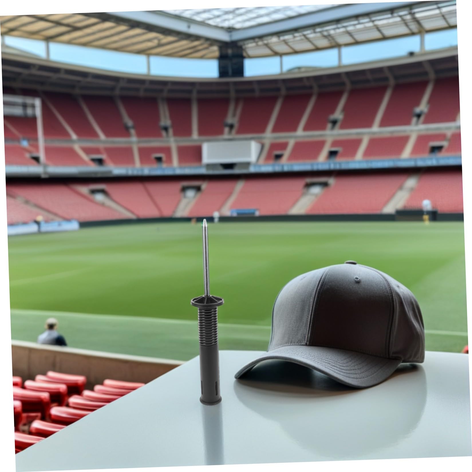 Angoily 4 Piezas Pica de Tierra Base de Resorte para Poste de Bandera de Fútbol, Accesorio de Entrenamiento Instalación Rápida y Alta Visibilidad para Entrenamientos Diarios