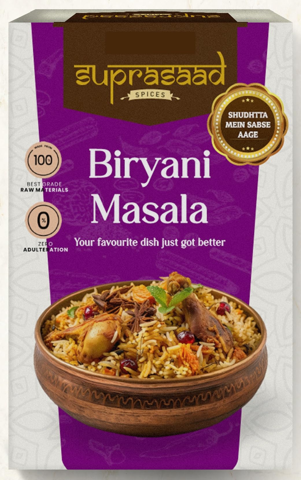SUPRASAAD FOODS Biryani Masala 50 Gms-Pack Of 1|Blended Spice No Added Flavours And Colors|Rich Taste&Strong Aroma|Traditional Hyderabadi Blend|Quality Guaranteed (B0CZSZQF7X) Amazon Price History, Amazon Price Tracker