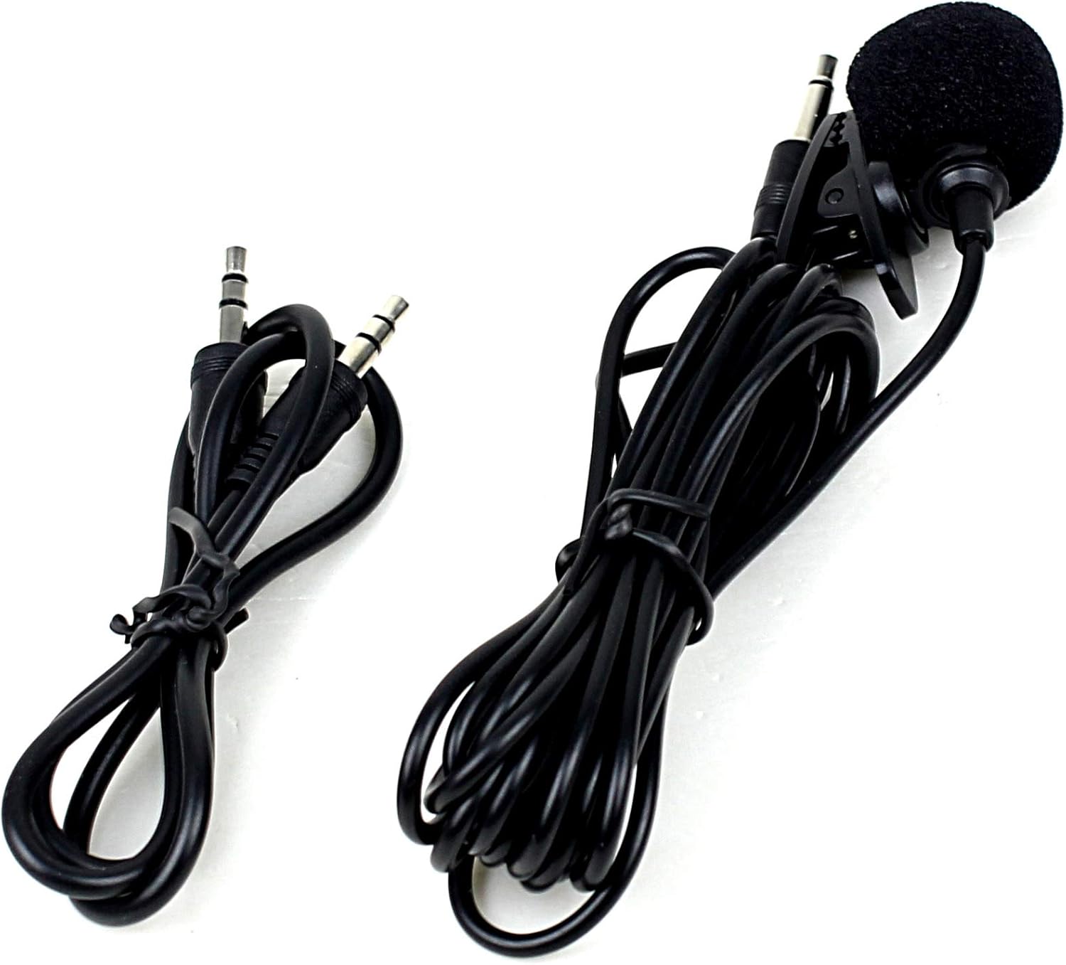 Included microphone and AUX cable for the Yatour Bluetooth Adapter