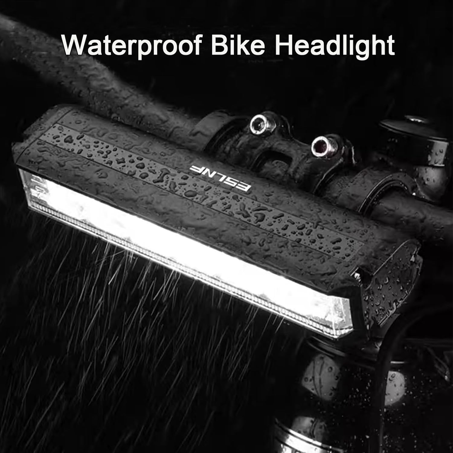 Bright Bike Light, 5 Lighting Modes, IPX5 Waterproof, USB Rechargeable Bicycle Headlight for MTB Off-Road Cycling Commuting