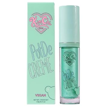 Kimchi Chic Beauty PotDe Creme Cream Eyeshadow, Liquid Shimmery Metallic | Smudge-Proof, Quick-Drying, Long-Lasting Face & Body Cream Shadow with Doe-Foot Applicator, Forest Fairy, 0.21 oz 6g