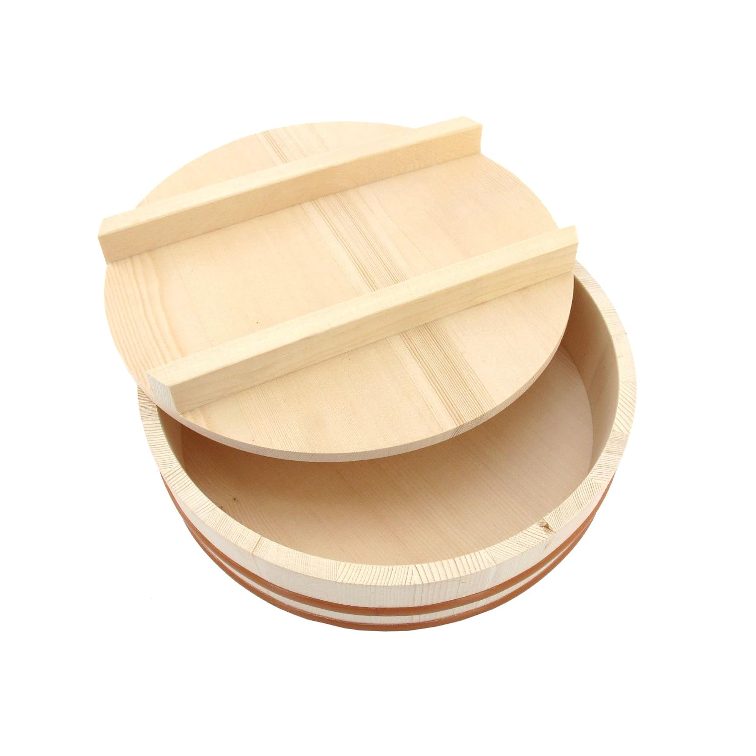 BambooMN 15.3" Hangiri Sushi Oke Rice Mixing Tub with Lid, 1 Piece - Review, Price and Buying Guide
