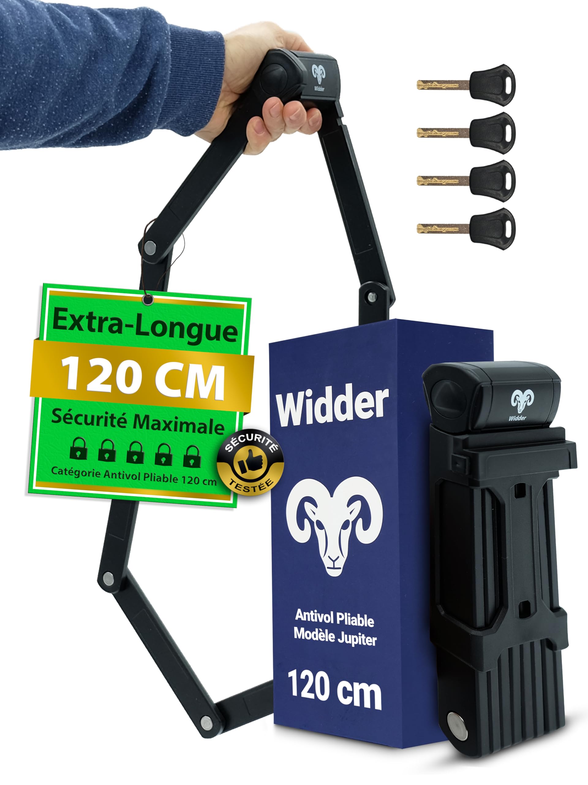 widder antivol pliable très sûr