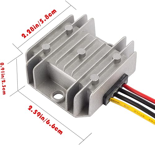 Miniatura 5 de MGGi DC 24V a 12V 10A 120W Convertidor de voltaje Buck Transformador de potencia impermeable, reductor de voltaje reductor, regulador módulo de