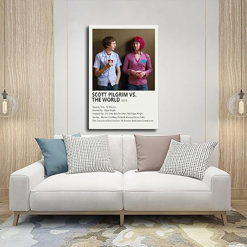 Miniatura 4 de THUMPRO Scott - Póster en lienzo con diseño de peregrino contra el mundo, pinturas para decoración de sala de estar, dormitorio, sin marco, 08 x 12