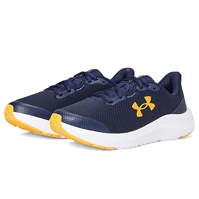 Under Armour Kids Pursuit 4 (Big Kid) Boys Shoes Midnight Navy/Midnight Navy/Campus Gold