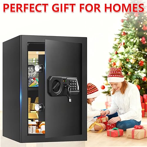 Miniatura 8 de 3.4 Cub Large Safes for Home Use, Digital Home Safe Box Fireproof Waterproof with Programmable Keypad, Spare Keys and Removable Shelf, Anti-Theft