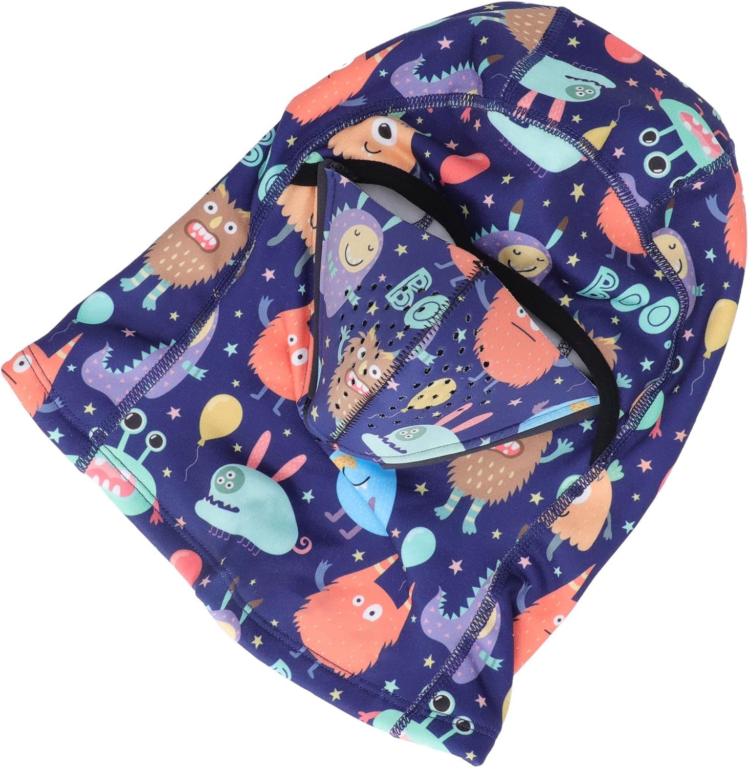 Kids Winter Windproof Hat, Magnetic Suction Strong Adsorption Children Headgear Breathability Kids Balaclava Hat(Blue Yellow White)