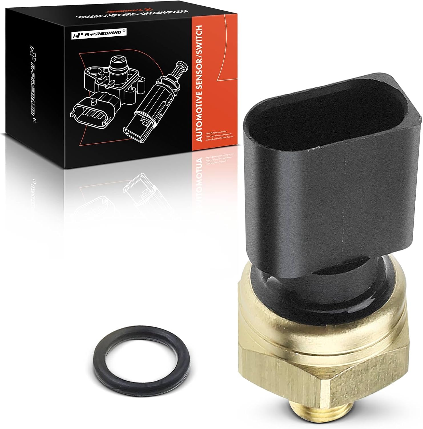 A-Premium Fuel Injection Pressure Sensor Compatible with Audi Q7 2007-2010 Volkswagen Passat 2006-2008 Touareg Passat CC V6 3.6L