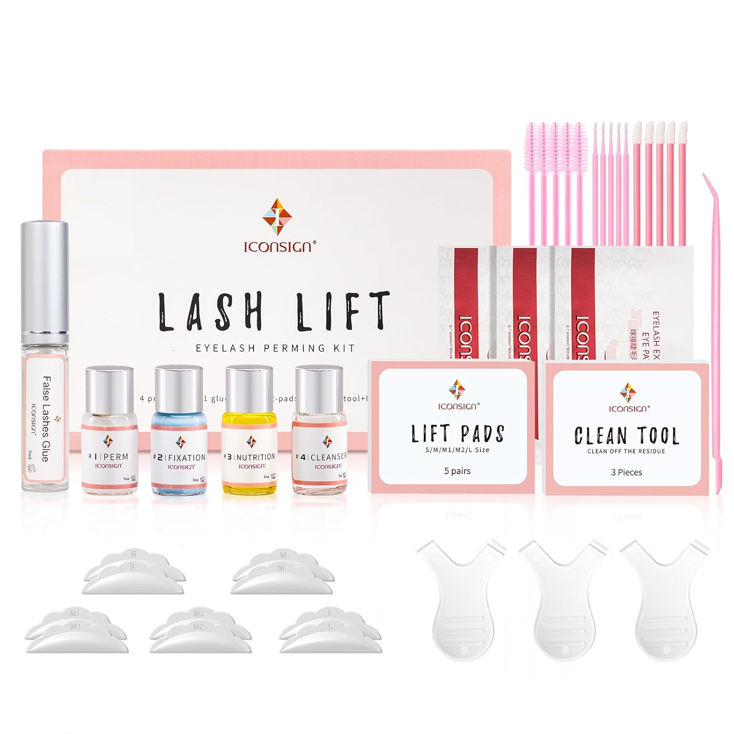 ICONSIGN updated version, eyelash lifting set, starter kit, eyelash wave, lash lamination, ideal for parties, birthdays, Mother’s day.
