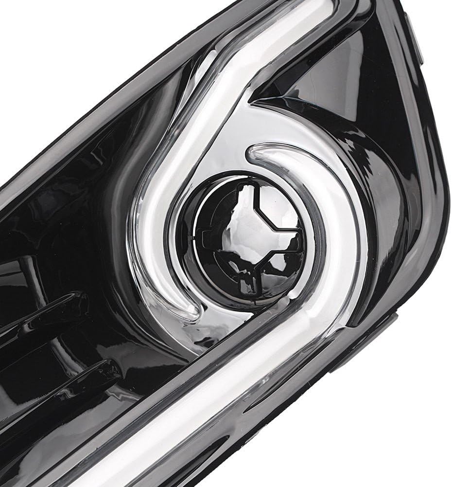 Mallofusa 2PCS Daytime Running Light DRL Driving Fog Lamp W/Turn Signal Fit for Ford Fiesta 2013 2014 2015