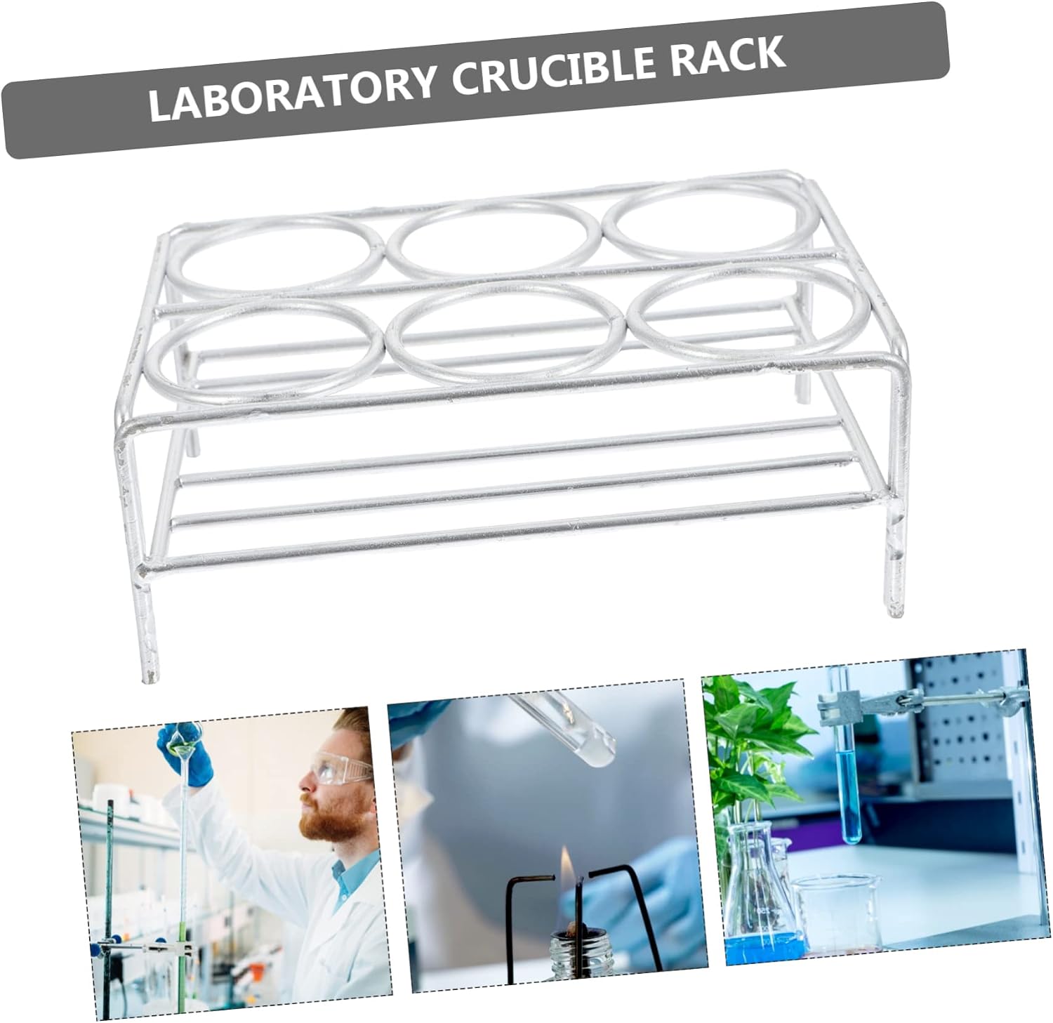 LIFKOME Practical Lab Crucible Stand High-temperature Resistant Easy to and Girls Friendly Experiment Kit