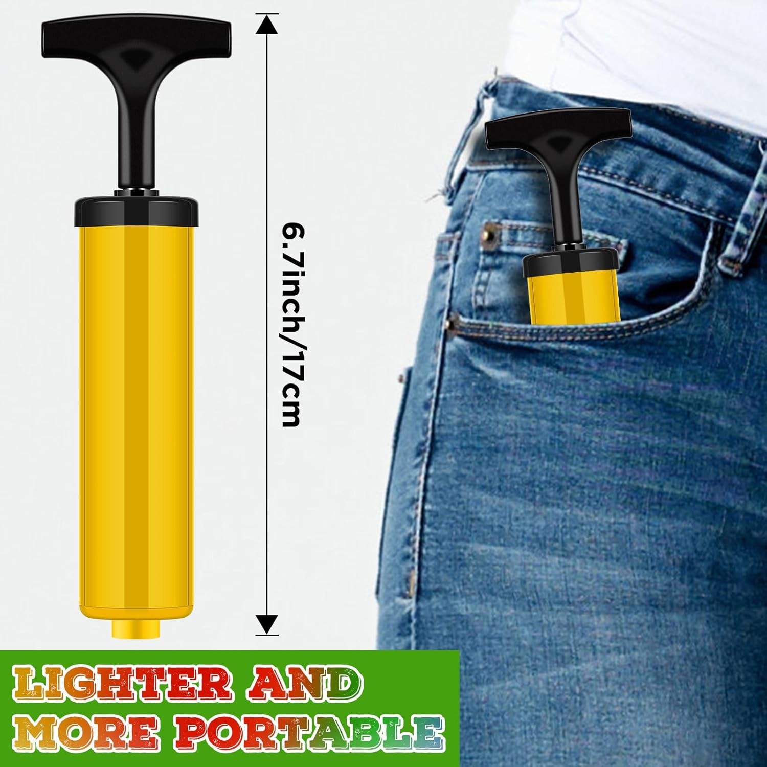 WILLBOND Ball Air Pump Bulk with Needle for Sports Balls Hand Pump Portable Kit Extension Hose for Balls Basketball Soccer Volleyball Back to School