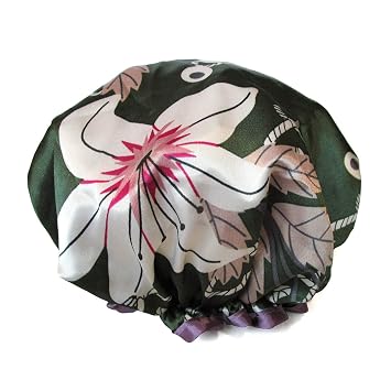 Shower Cap for Women,1 Pcs Shower Hat Waterproof-Double Layer-Reusable Elastic Bath Caps for Girls Spa Home Use,Hotel and Hair Salon ...