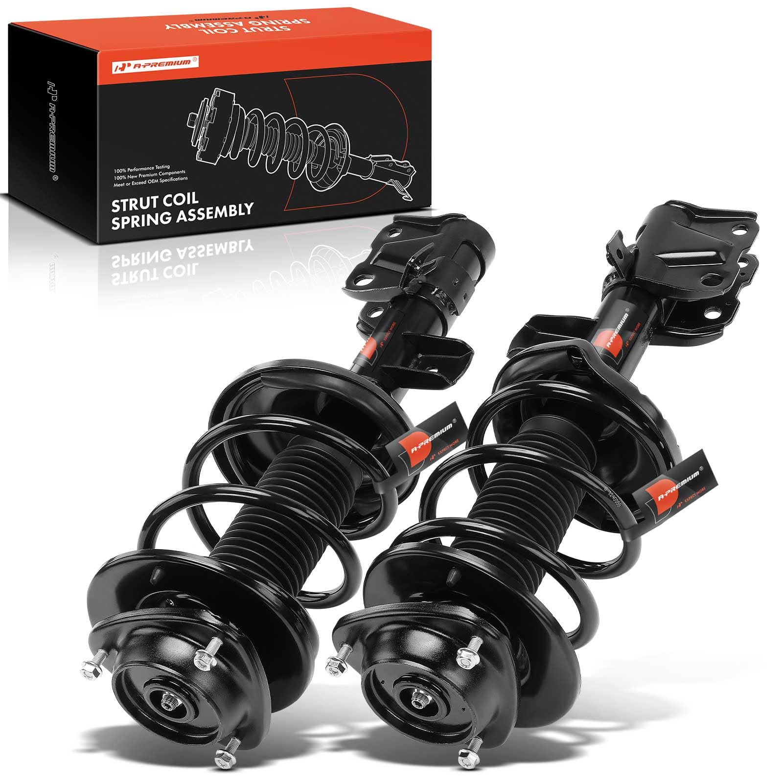 Unity Automotive Front Complete Struts & Coil Spring Assemblies For 2015-2017 Subaru Legacy – Pair