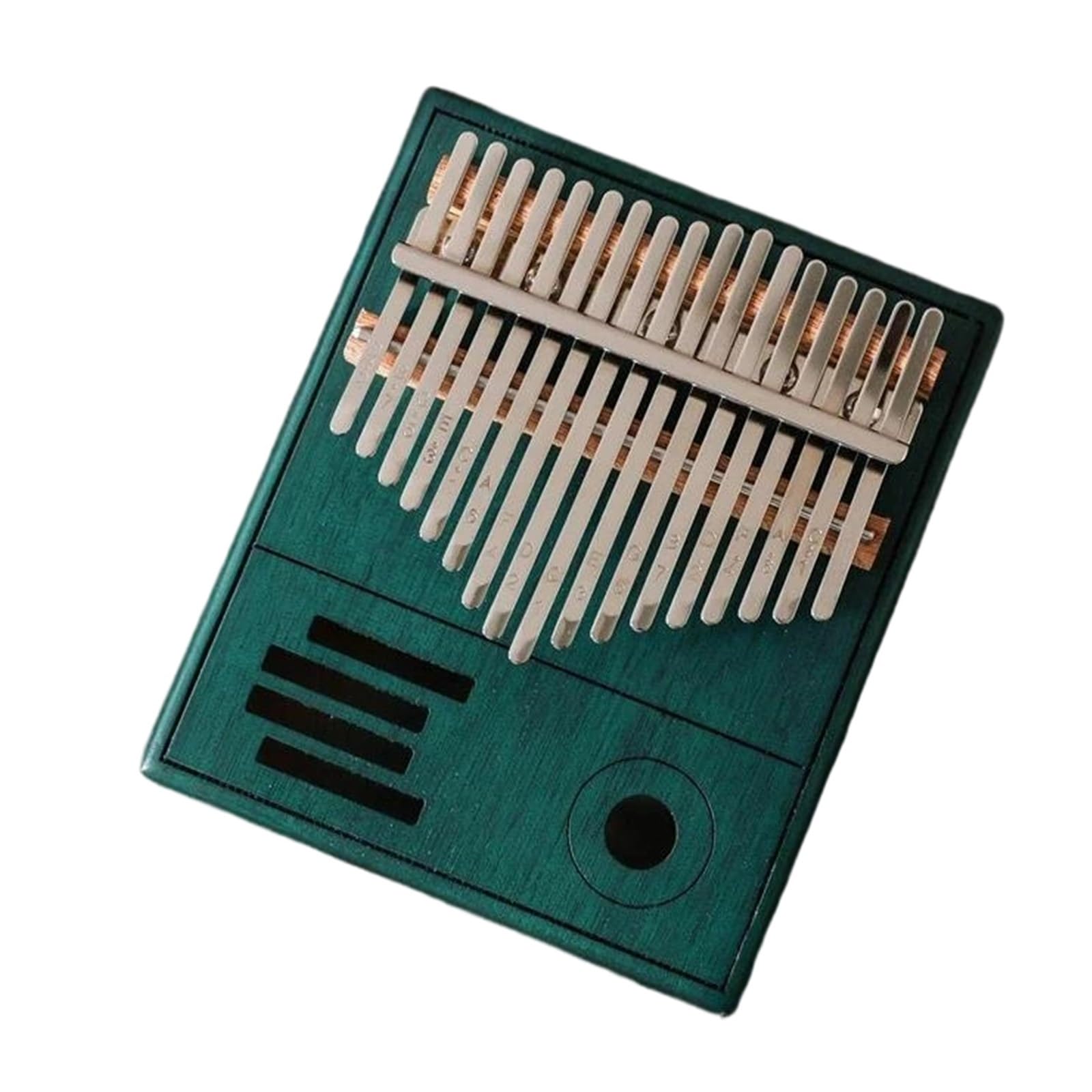 Vintage Kalimba 17 Klawiszowy Korpus Z Litego Drewna Mahoniowo Akacjowego(Blue)