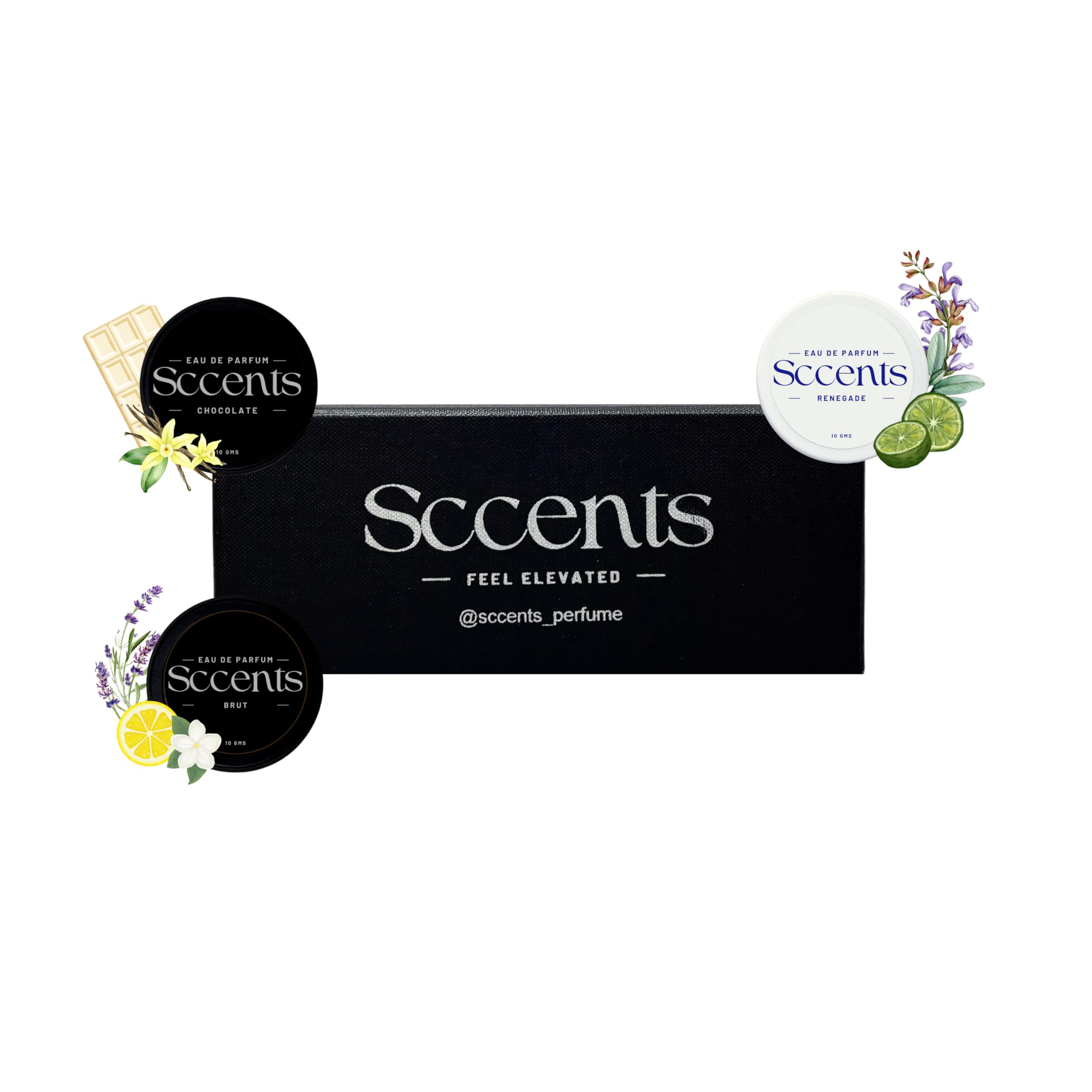SCCENTS Solid Perfume Trio – Brut, Renegade & Chocolate | Long-Lasting Natural Solid Balm Fragrances for Men & Women | Alcohol-Free, Skin-Friendly & Travel-Ready | Pocket Perfume Gift Set-image-46
