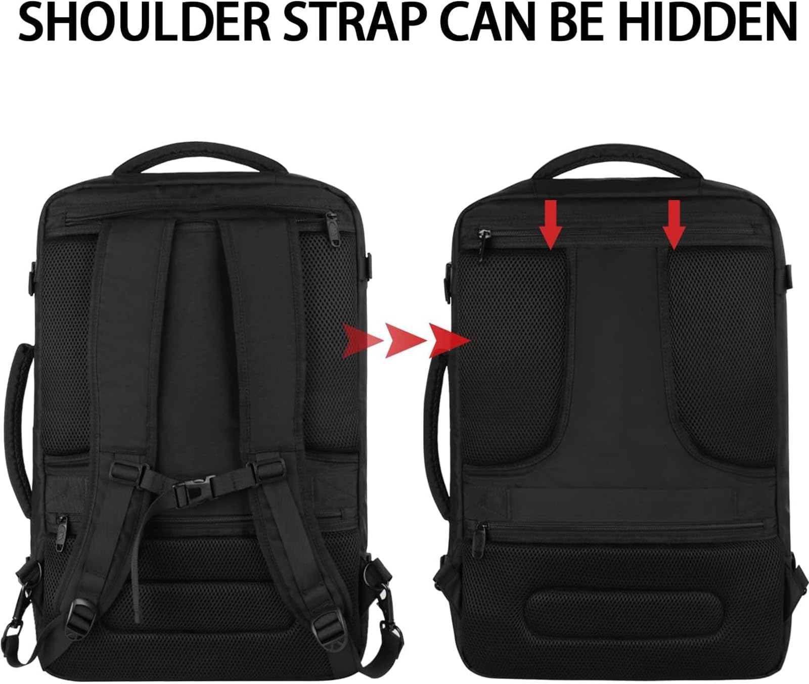 Vancropak Carry On Backpack 40L Expandable Travel Backpack Luggage Suitcase — Amazon image 12