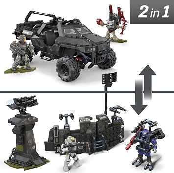 MEGA Halo - Assalto Razorback UNSC veicolo Halo Infinite set di costruzione, Giocattolo per Bambini 8+ Anni, GYG59