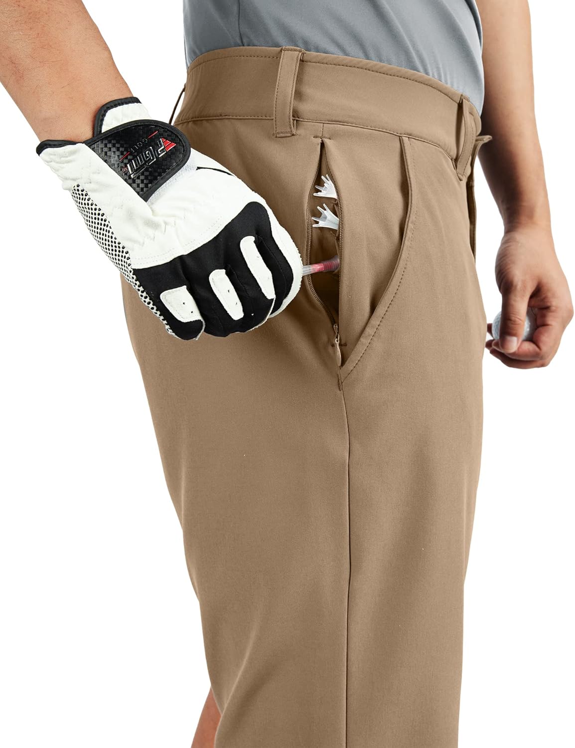 33,000ft Men's Golf Shorts Dry Fit, Lightweight Quick Dry Golf Stretch Shorts with Pockets 11" Inseam for Travel Casual - Image 2