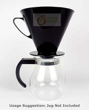 الحجم 6 مخروط مرشح القهوة البلاستيكية بواسطة Edesia Espress