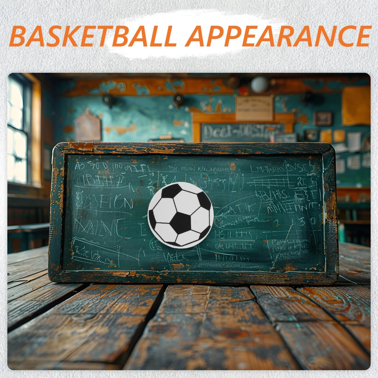 LALAFINA Sports Ball Whiteboard Erasers 6-Pack Dry Erase Board Erasers with Eva Felt for Classroom Office and Home Use Easy Grip Durable