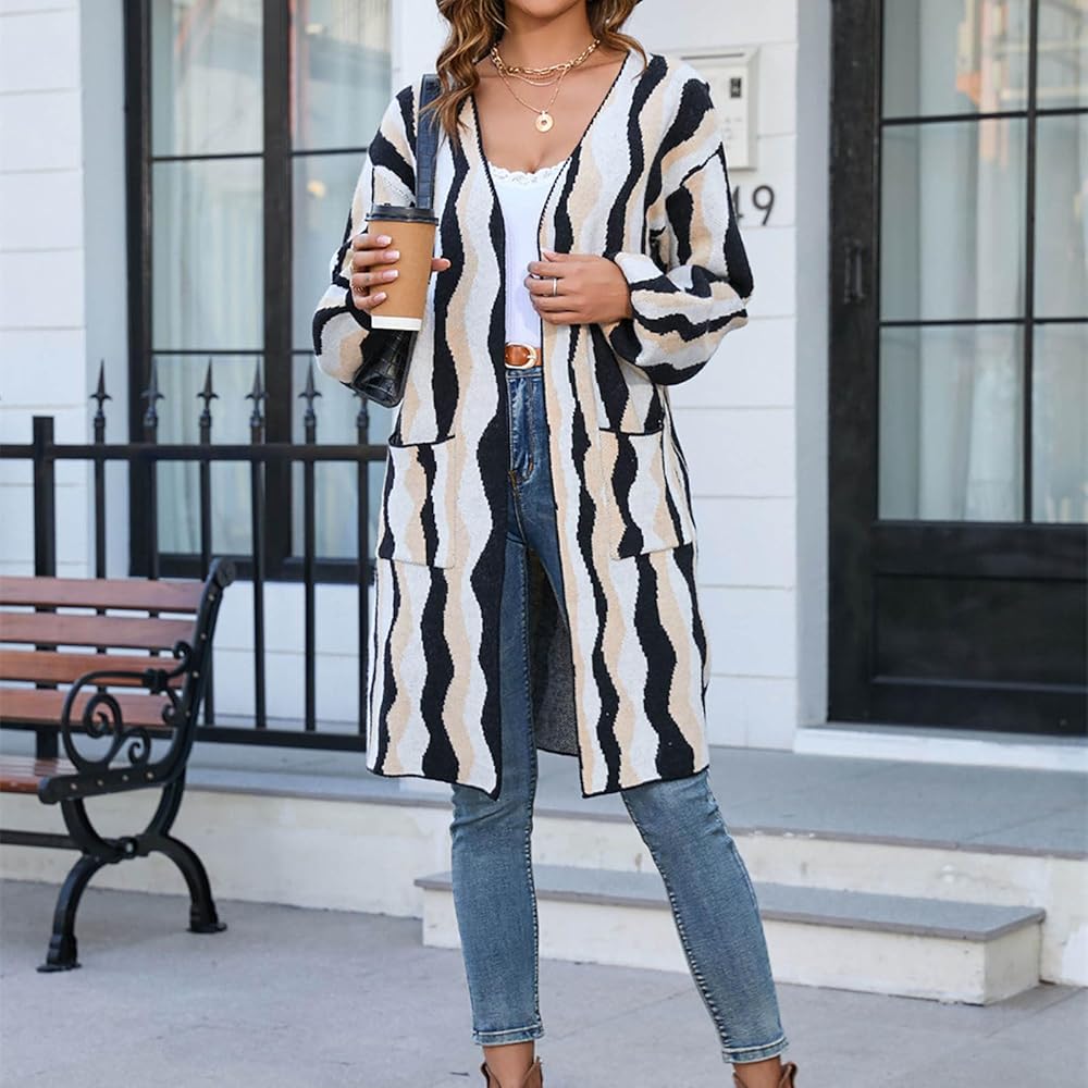 Cardigan for Women Casual Fringe Winter Jumpers for Women Uk Mid Length  Tassel Ladies Jacket With Pockets Long Sleeve Coat for Women Knitted Sweater  for Women : Amazon.co.uk: Fashion