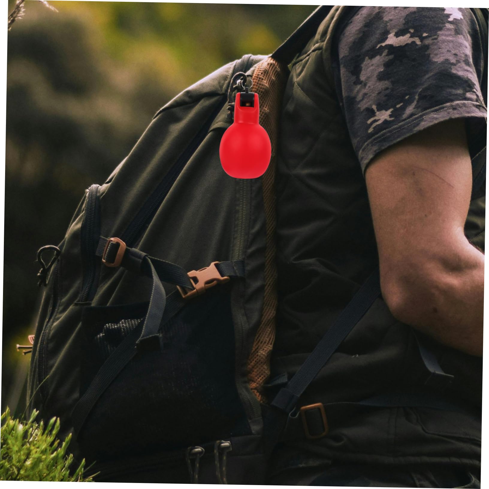 Sosoport 2st Outdoor-Pfeife Jagdpfeife Tragbare Überlebenspfeife Pfeife Für Draußen Pfeife Für Camping Pfeife Für Den Notfall Im Freien Multifunktions-quetschpfeife Notfallpfeife Rot PVC