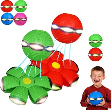 Childrens Bouncing Ball Magic Meta Ball - Children Bouncing Balls Magic Metaball Flying Saucer Bouncy Balls, Parent-Child Interaction Two Colors B