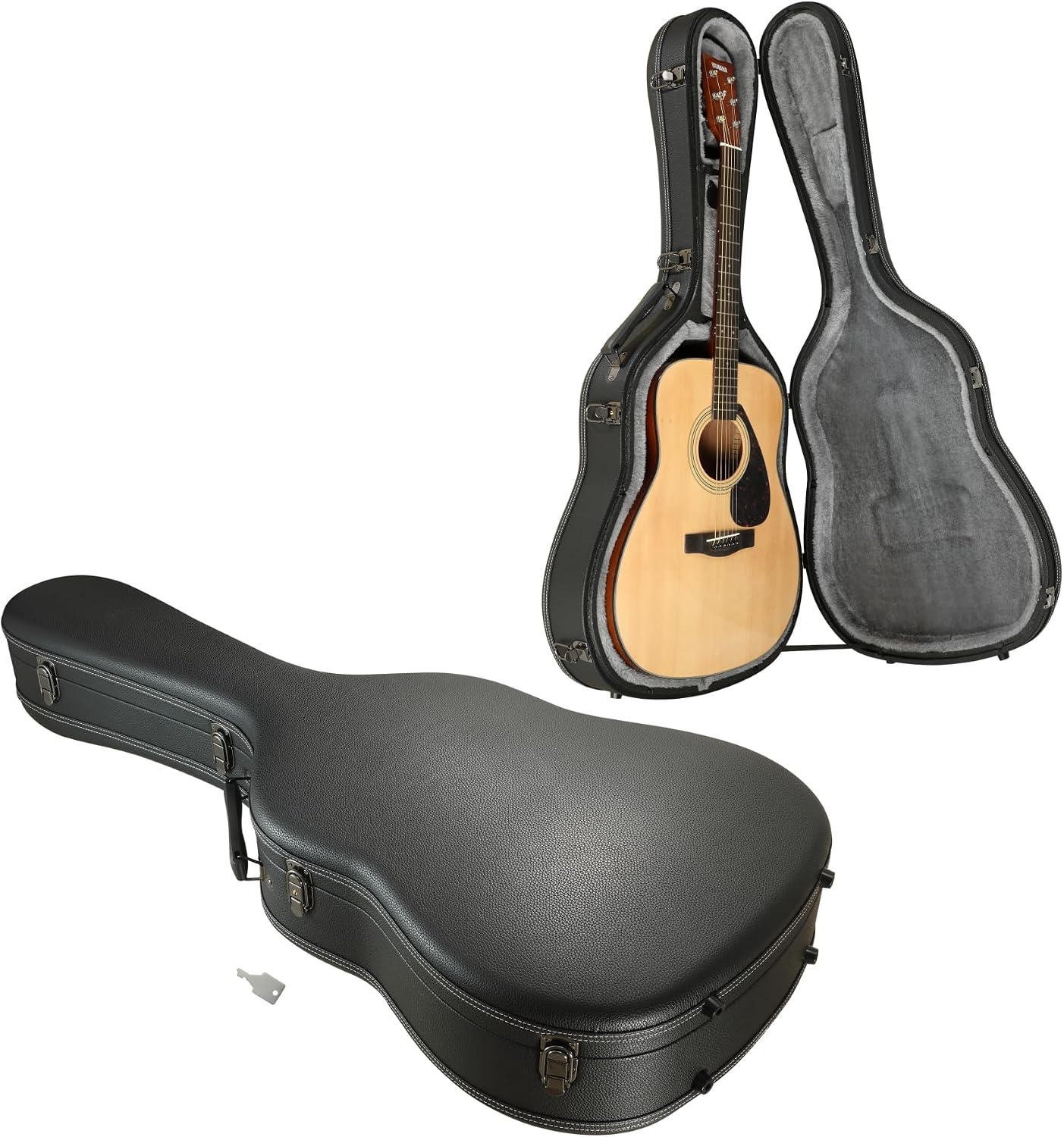 41" Ultra Lightweight Acoustic Guitar Case 7.5 lbs Hard Case Black