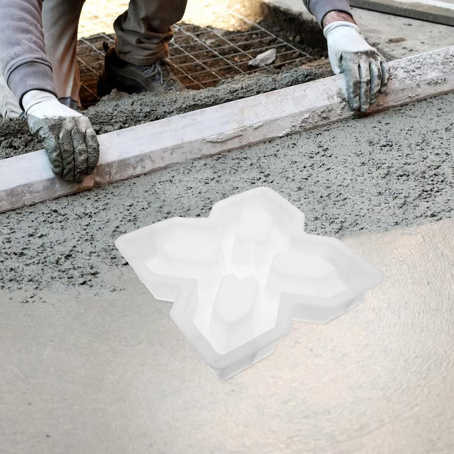 GANAZONO Concrete Molds Paver Mold Cement Stepping Stone Cement Brick Stepping Stone Forms s Cpavement Concrete s Floor Model Tile
