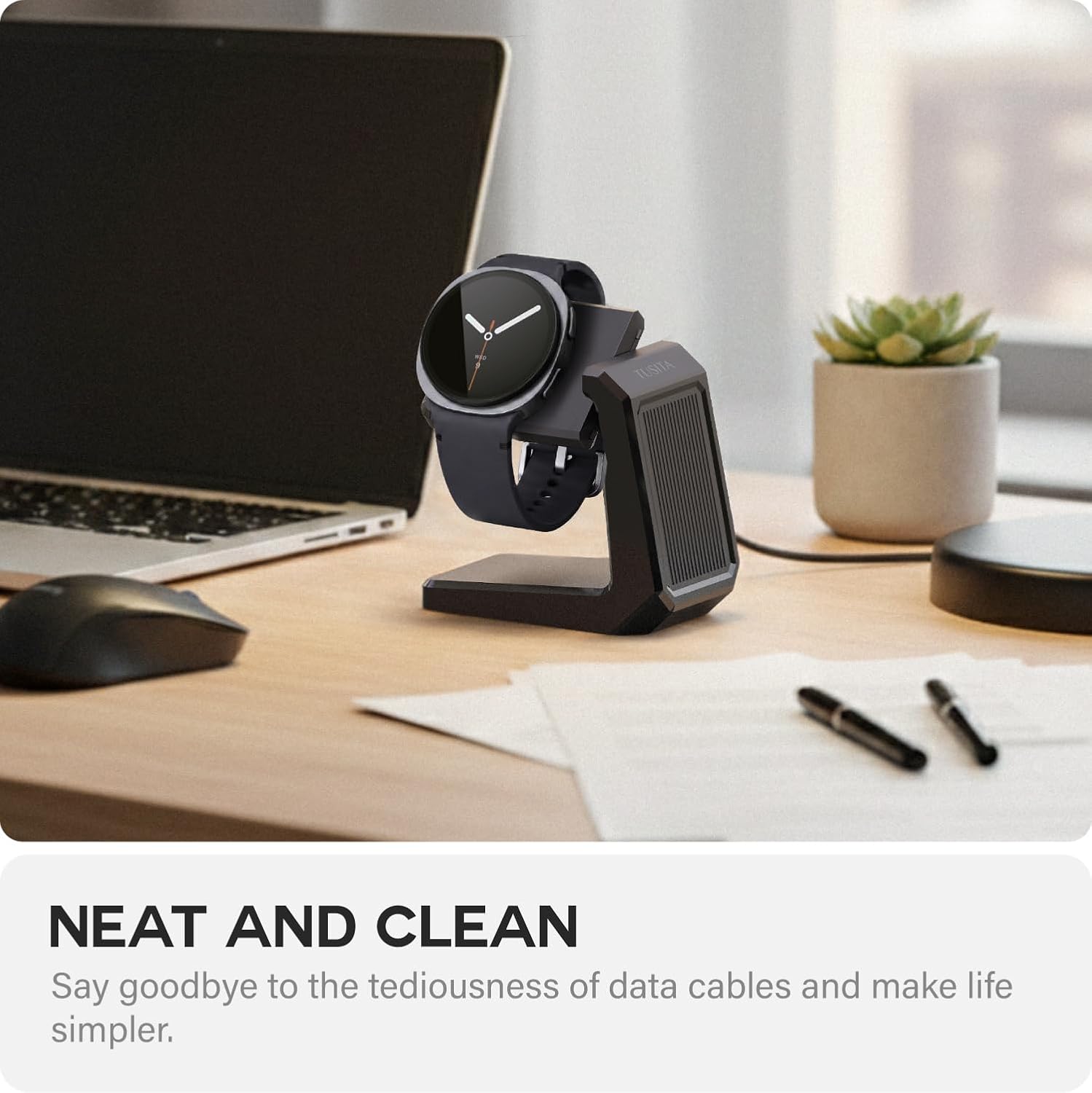 TUSITA Charger Stand Compatible with Samsung Galaxy Smart Watch - Multi-Angle Adjustment