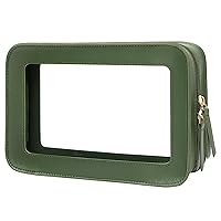 Vista 29 de LETGO Bolsas de Maquillaje Transparentes - Bolsas de Aseo Aprobadas por la TSA con Cierre, Bolsa de Aseo Transparente, Transparente