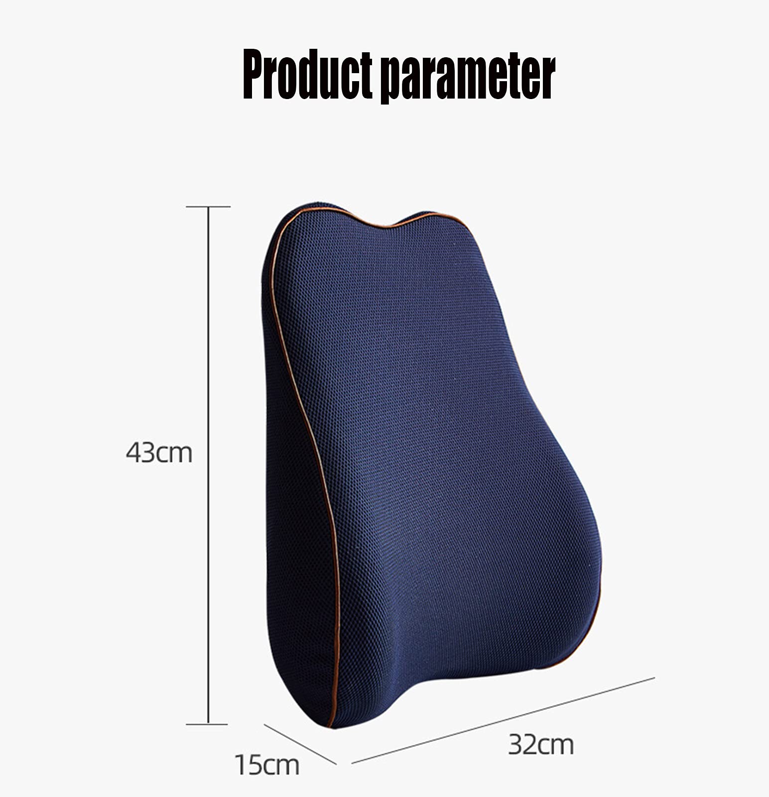 Lumbale Ondersteuning Kussen Is Geschikt Voor Kantoorstoelen, Auto Lumbale Kussens, Geheugenschuim Rugkussen, Ergonomisch Correctie Achterkussen,Rose red