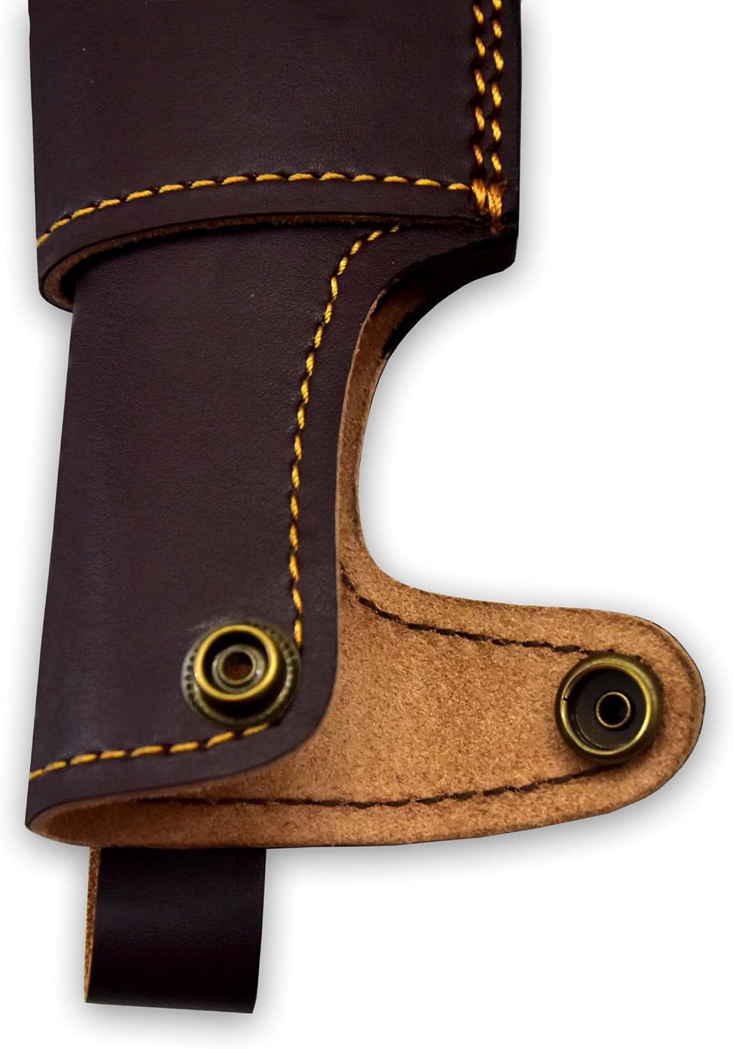 Custom Leather Sheath Tooled Leather Sheath/Hunting Knife Sheath Universal Knife Sheath, Sheath Fit up to 6.0" Blade 100% Real Laether (Dark Brown)