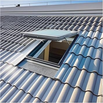 Skylight House Roof Window, Attic Small Roof Escape Hatch Cover, Basement Daylighting Door, Flush Mount Underground Lighting Well Window, 73 Sizes(50x70cm)
