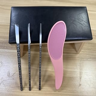 Pedicure Knife Ingrown Toenail Tools, Tilted Arm Rest for Nails,Used for Nail Cuticle Remover, Chicken Callus, Paronychia Treatment at Home Salon (3)