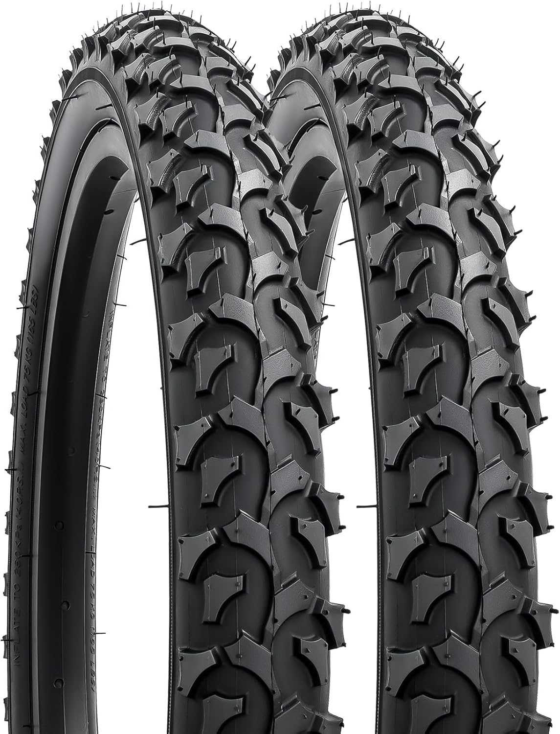 YUNSCM 2-PCS 18" Mountain Bike Tires 18x1.95/53-355 Compatible with Mountain Bike 18 x 1.95 Kid Bicycle Tires (Y-1221)