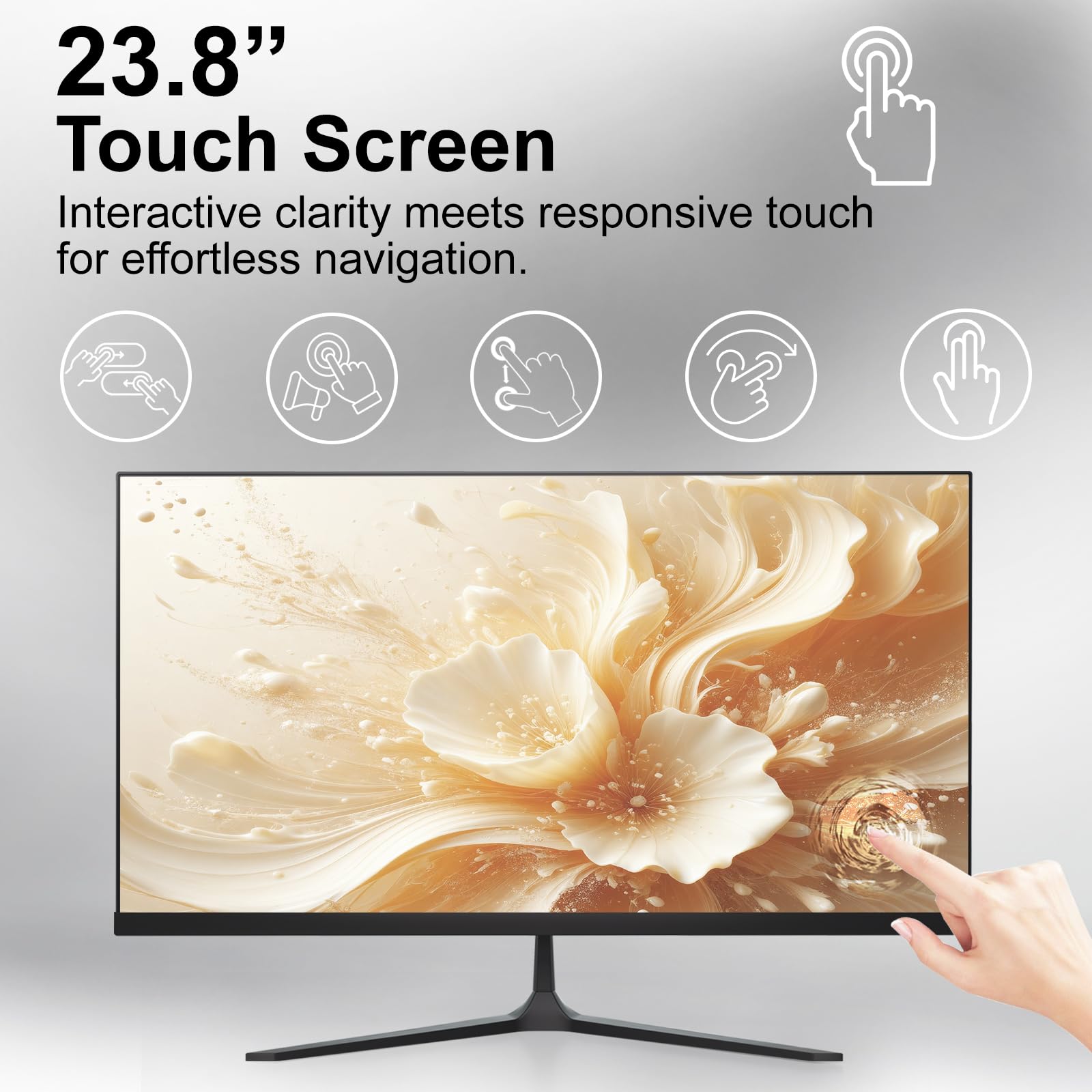 23,8 Zoll All-in-One Computer mit FHD Multi-Touchscreen Desktop-PC All in One Computer Prozessor Core i7 4 Core 16 GB RAM 512 GB SSD mit WiFi 6&Bluetooth 5.3