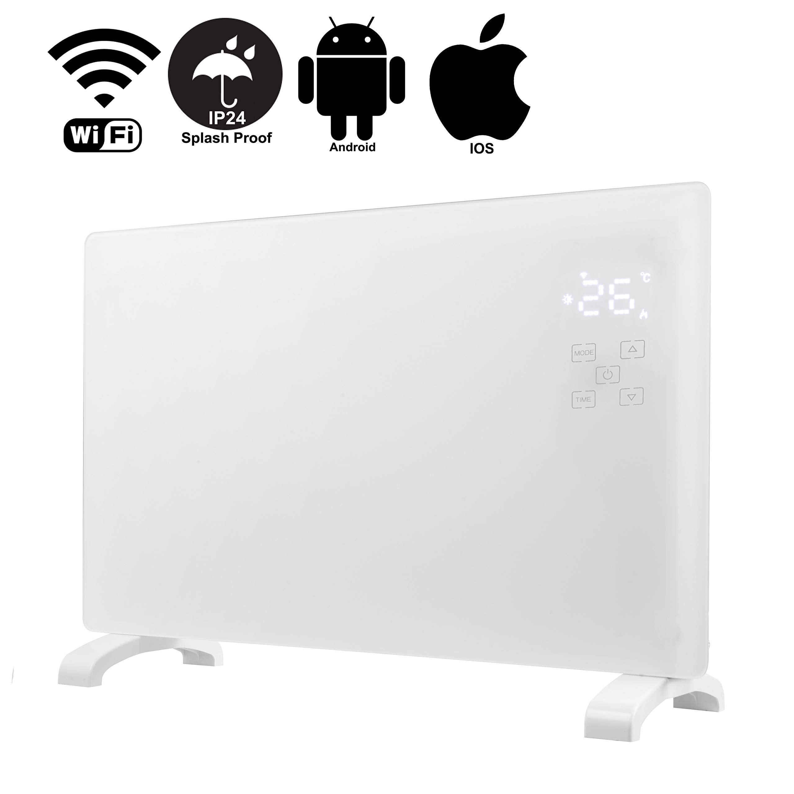 Buy Hausmaster Smart WiFi App Controlled White Electric Glass Wall